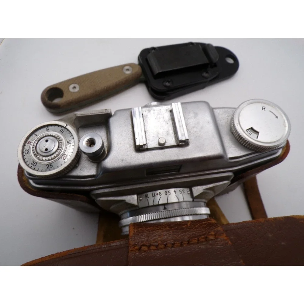 Vintage Agfa Ansco Camera w/ Leather‎ Case Collectible Photography Untested READ
